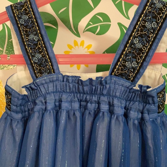 Sweet Boutons | Blue/Gold Dress| Size 6 - Picture 3 of 6